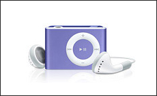 旅に音楽をつれて…【iPod shuffle】パープル