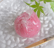 京都の上生菓子。吉野羹　水牡丹　