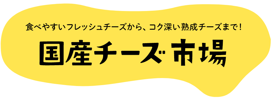 食べやすいフレッシュチーズから、コク深い熟成チーズまで！国産チーズ市場