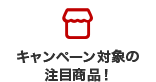 キャンペーン対象の注目商品