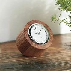 【ふるさと納税】〈ツバキラボ〉寄木の小さな置き時計