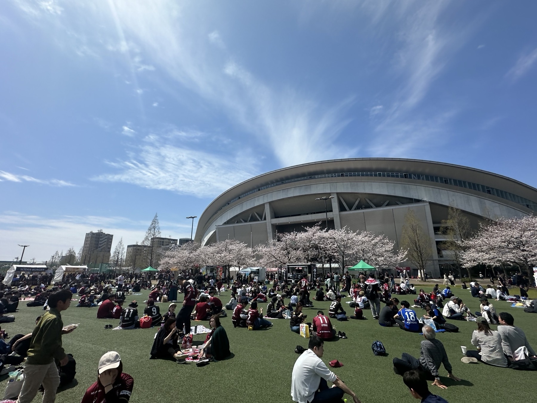 公園内飲食ブースの様子