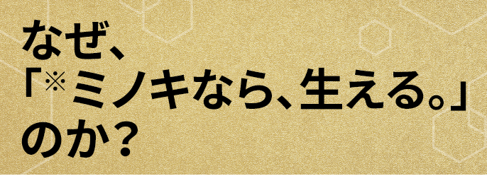 なぜ、 「※ミノキなら、生える。」 のか？