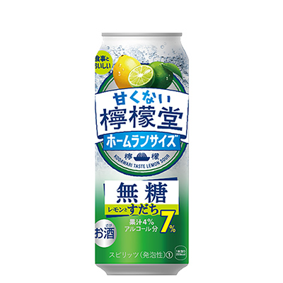 甘くない檸檬堂 無糖レモンとすだち7% 500ml缶