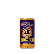 ジョージア ヨーロピアン コクの微糖 185ml 缶