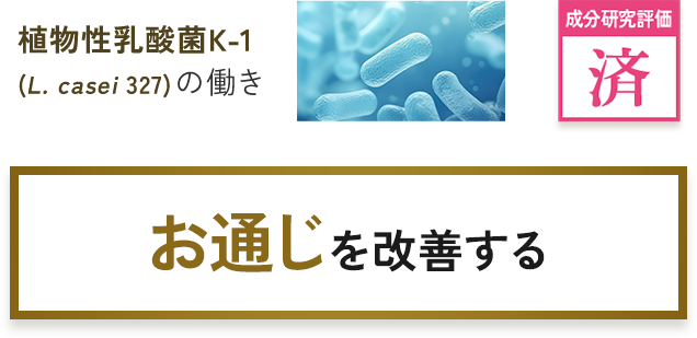 お通じを改善する