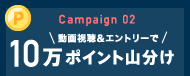 Campaign 02 & 03 動画視聴&エントリーで10万ポイント山分け